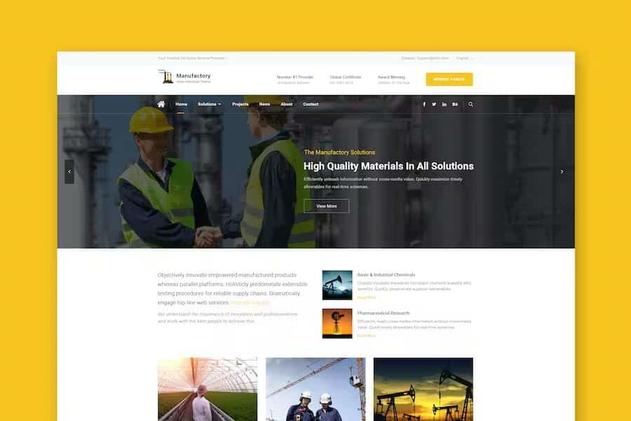 MANUFACTORY: MULTI-INDUSTRIAL HTML TEMPLATE